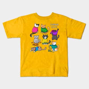 Jumper Cats Kids T-Shirt